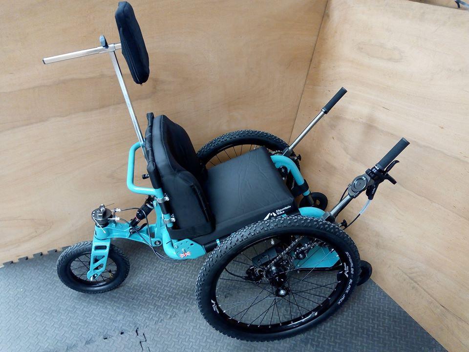 Mountain Trike, lever drive, all terrain wheelchair