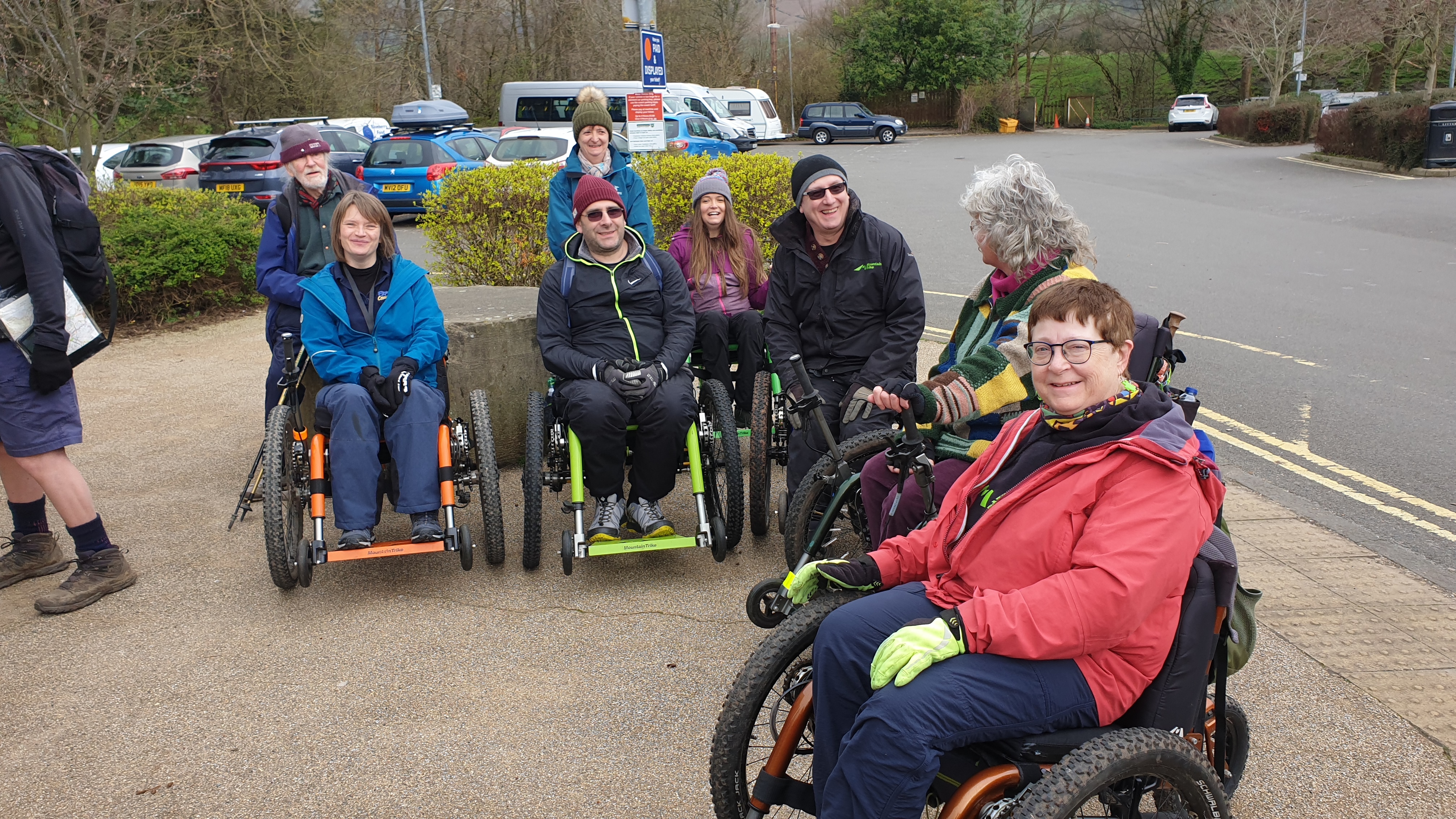 Mountain Trike customers at Peak District