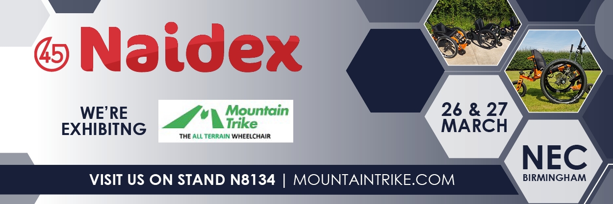 Mountain Trike company heading to Naidex 2019 with an exciting new product reveal