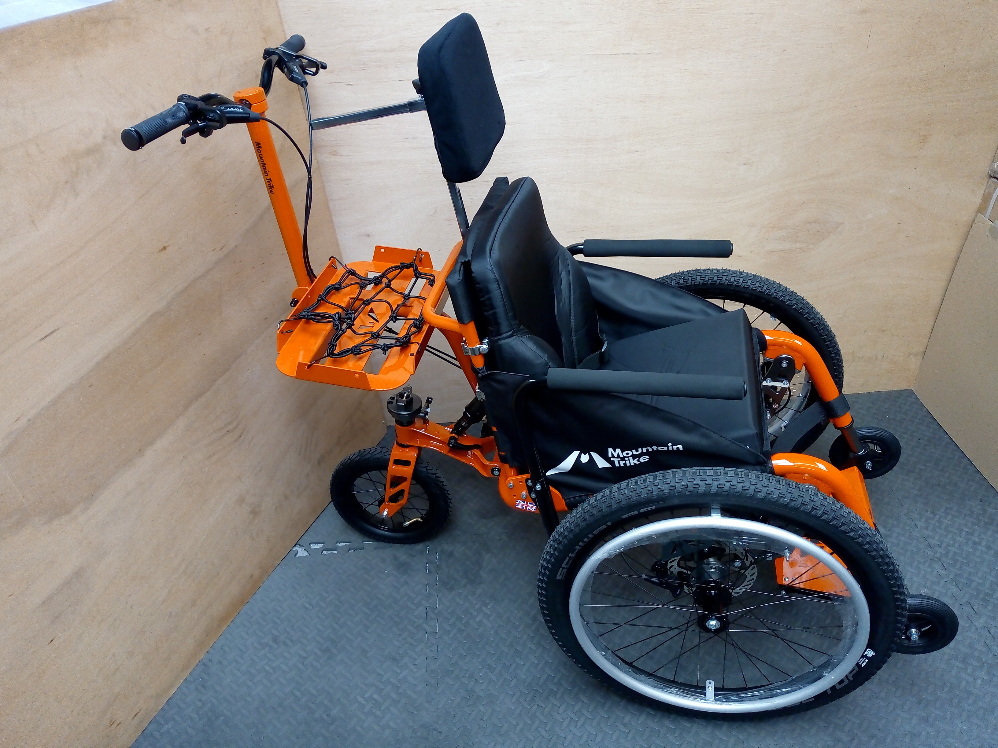 All terrain wheelchair access at National Trust Bodnant Garden, Conway in Wales