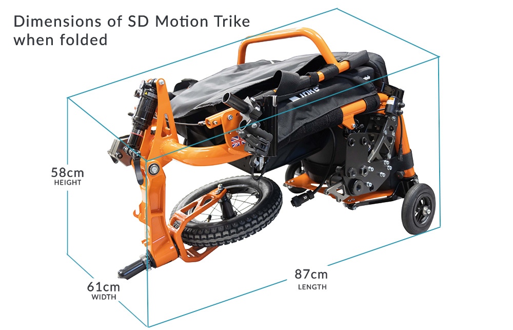 SDMotion Trike folded dimensions