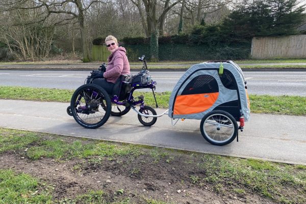 Pet trailer fits perfectly to the Mountain Trike